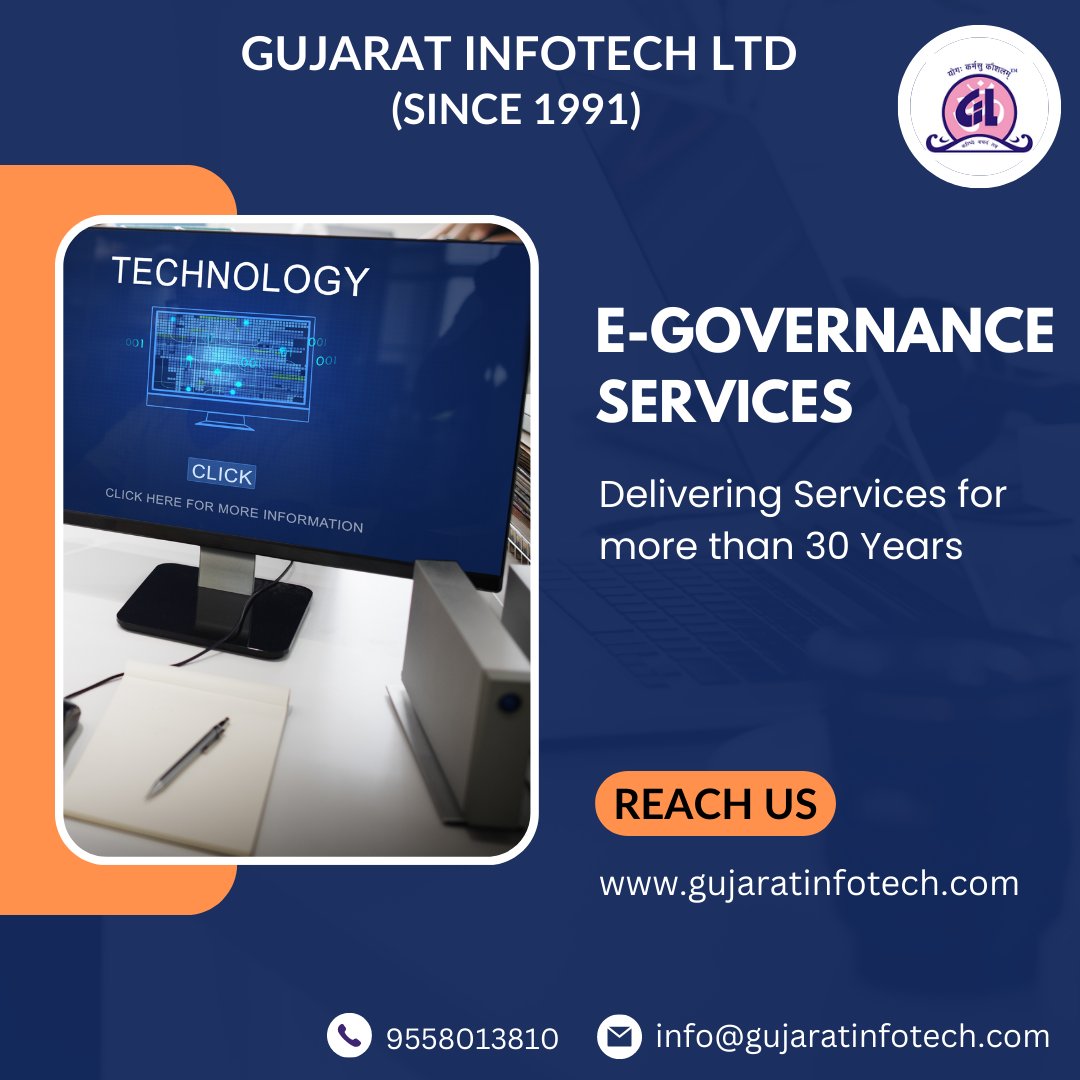 Contact us for #Egovernance #solution in #India.
Delivering IT #services since 1991.
Know more - forms.gle/KU11SKs9q8o1vH… or gujaratinfotech.com/e-governance.a…
#company #Ahmedabad #Gujarat