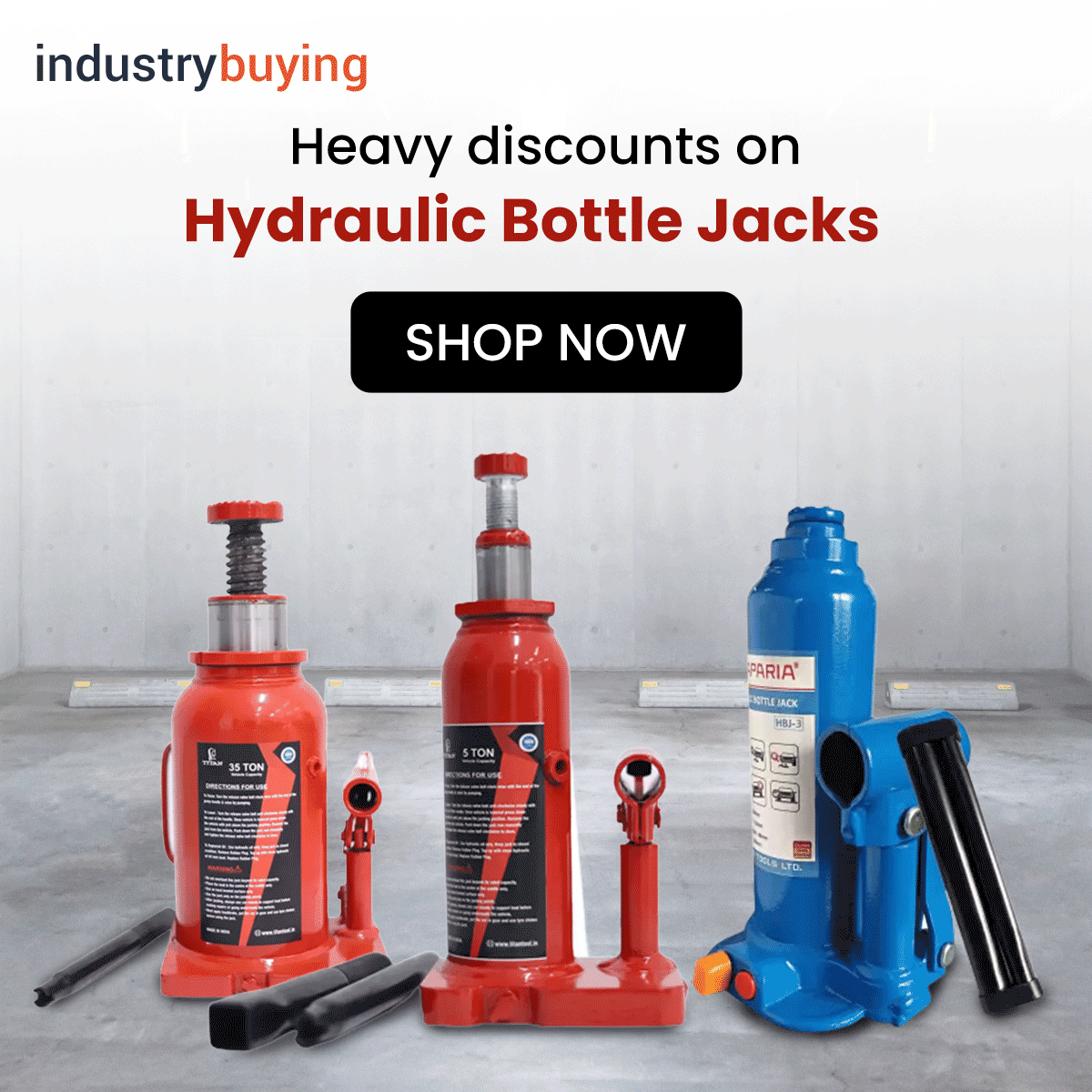 Lift heavy loads effortlessly with our reliable Hydraulic Bottle Jacks

Link: bit.ly/3N6nEbI

#hydraulicjack #bottlejack #jack #caraccessories #cartools #carspares #cars #carcare  #vehiclespareparts  #automotiveaccessories #industrybuying #ecommerce #b2b #Automotives