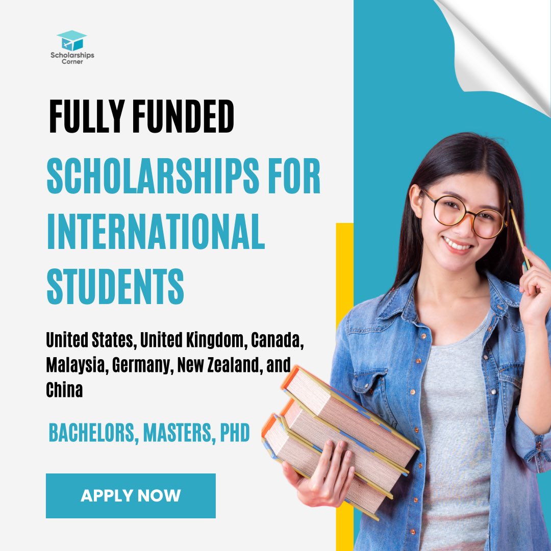 Fully Funded Scholarships for International Students in the USA, United Kingdom, Canada, Malaysia, Germany, New Zealand, and China

Link: linktr.ee/scholarshipsco…

#ScholarshipsCorner #scholarship #scholarships2023 #studyinchina #studyinusa #studyincanada #studyineurope