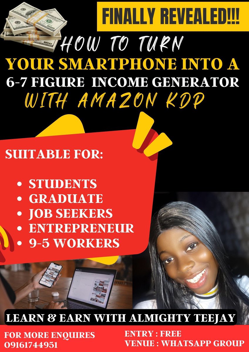 @Bod_repuplic Lol 😆 

Meanwhile, Unlock your potential as a self-published author with my Amazon KDP Masterclass! 

Learn the secrets to publishing and selling your own books on the world’s largest online marketplace. Join now and embark on your journey to becoming a successful authorpreneur.