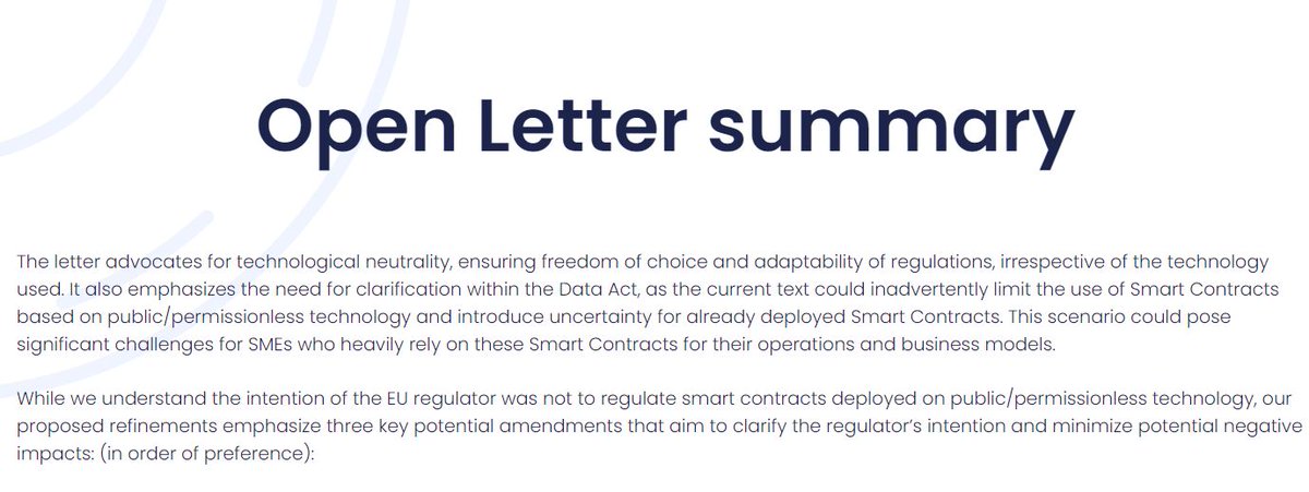 The #EUDataAct trialogues are winding down but the blockchain industry is uniting, urging regulators to address industry concerns as the current wording poses real risks. 
 
Join us here: data-act.info

 #EUDataAct #Blockchain #policy #onevoice