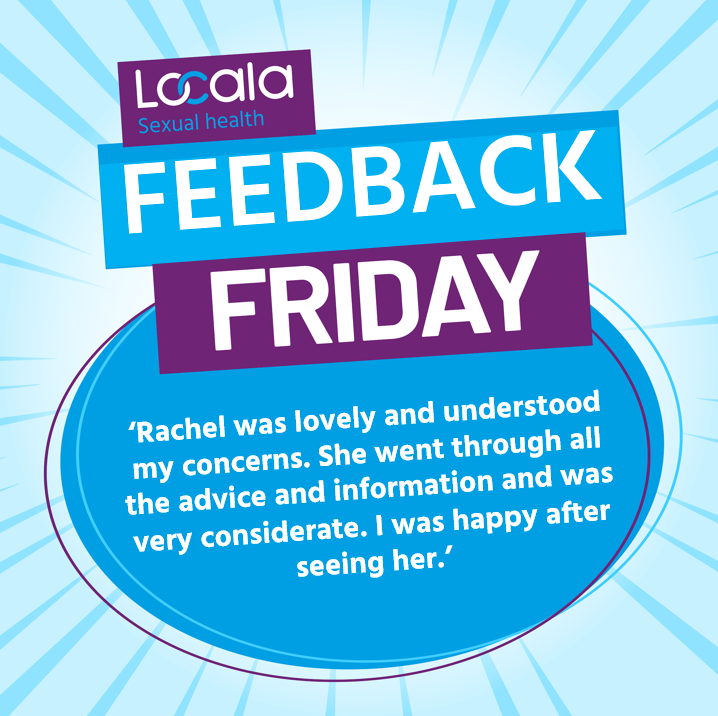 Locala_Safesex's tweet photo. It's #FeedbackFriday🌟
Every Friday we're sharing feedback from our patients, so you can hear what our service is like.
Well done to our #Kirklees Sexual Health team 👏
#LocalaSexualHealth #SexualHealth #PatientExperience #LocalaIsGood #Feedback https://t.co/URCgq6u6WU