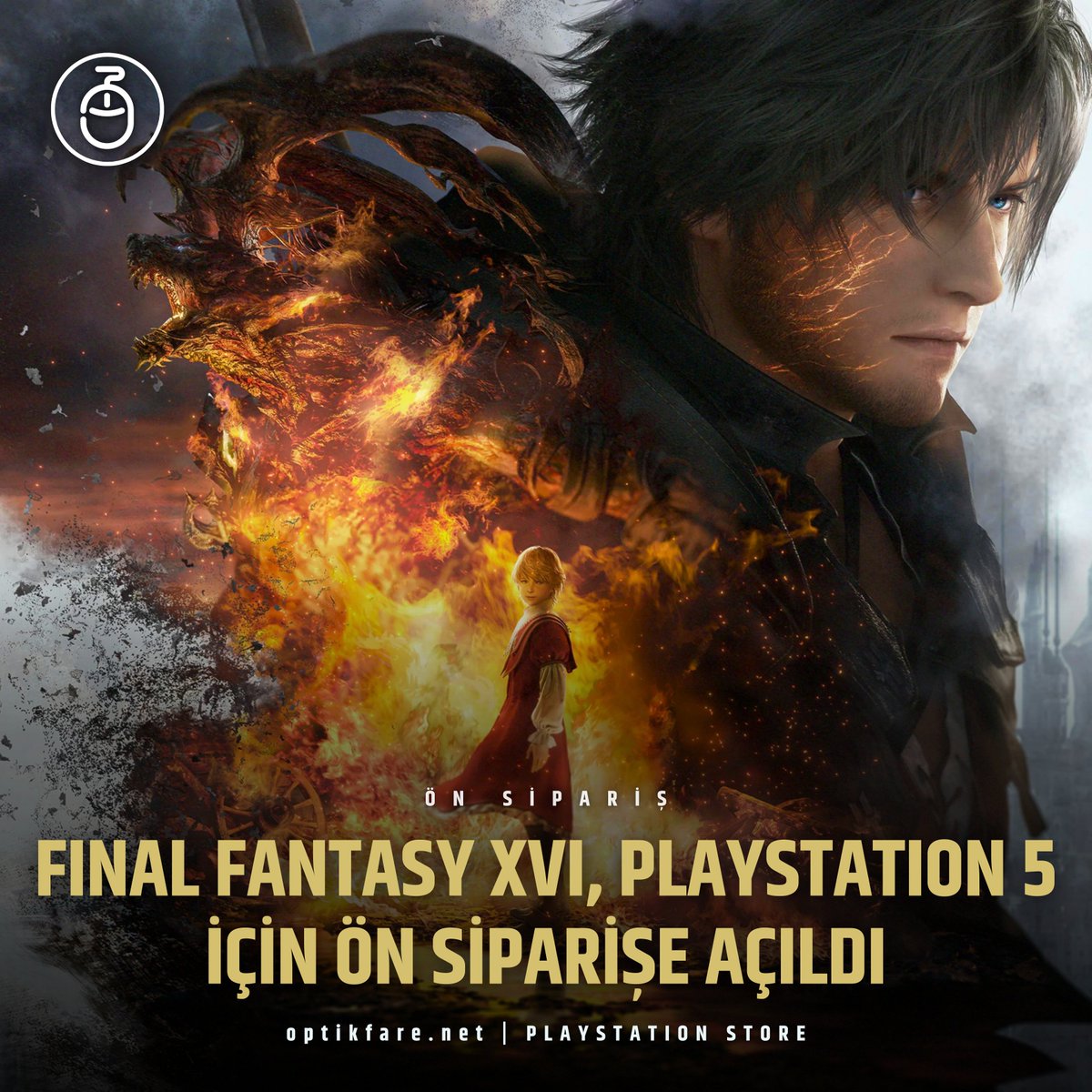 🔗 Square Enix tarafından PlayStation 5'e özel olarak geliştirilen Final Fantasy 16, dünya genelinde ön siparişe açıldı. 

🛒 Oyunun standart sürümü, PlayStation Store'da 799 TL fiyatla satışa çıktı ve bu, güncel kura göre yaklaşık 33$'a denk geliyor.
