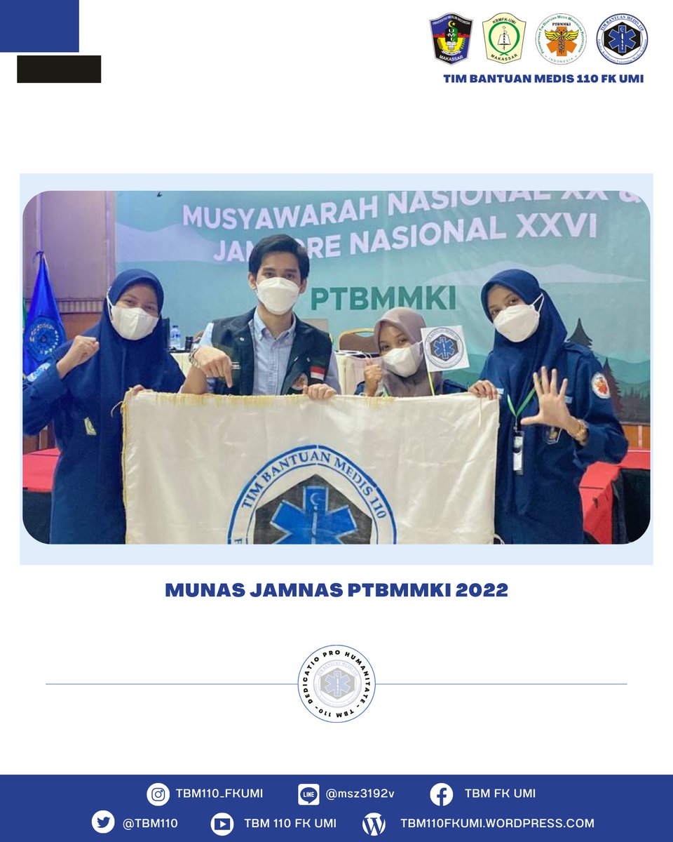 [EVENT REPORT]

Assalamualaikum sejawat✨

Kegiatan Musyawarah Nasional &amp; Jambore Nasional PTBMMKI Tahun 2022

🗓️18-21 Agustus 2022
📍Graha PMI, Semarang, Jawa Tengah

#TBM110FKUMI
#dedicatioprohumanitate