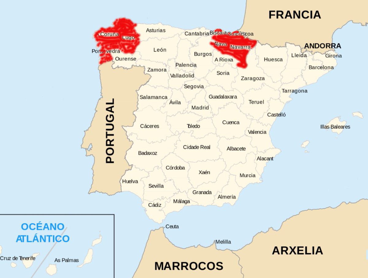 En Galicia elegimos 75 diputados autonómicos. A la ultraderecha le dimos 0

Elegimos 23 diputados en el Congreso. A la ultraderecha le dimos 0

Elegimos 3721 concejales. A la ultraderecha le dimos 1

Hay 7 provincias en España sin un solo edil de ultraderecha. 3 son galegas ✊🏽