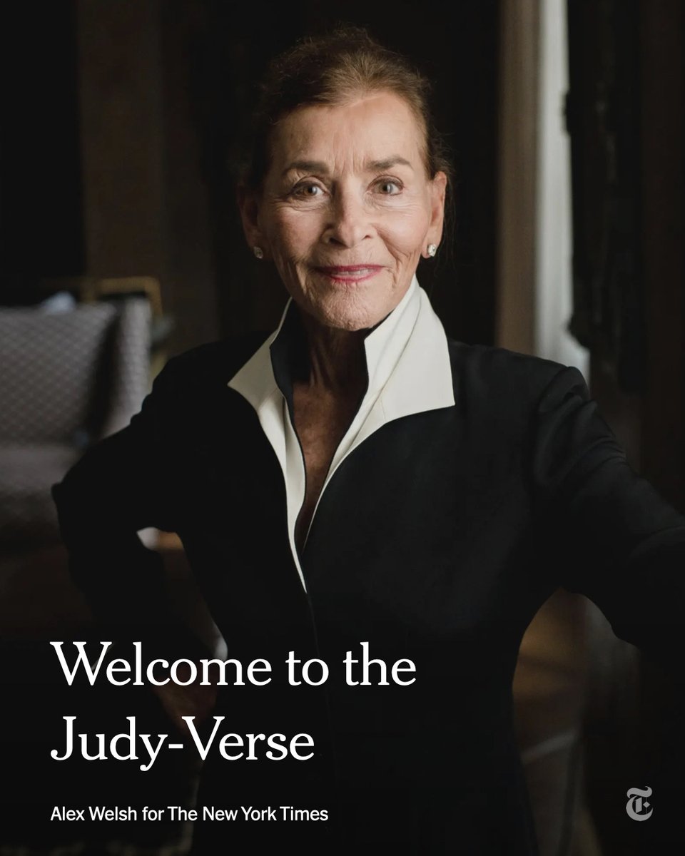 nytimes's tweet photo. Freevee, Amazon’s ad-supported streaming service, is quadrupling down on Judge Judith Sheindlin. After the success of “Judy Justice,” the company gave Sheindlin, 80, two spinoff shows and a fourth unscripted show that is still under wraps.
https://t.co/S7tcuvpt3b https://t.co/zJE29m7JZ6