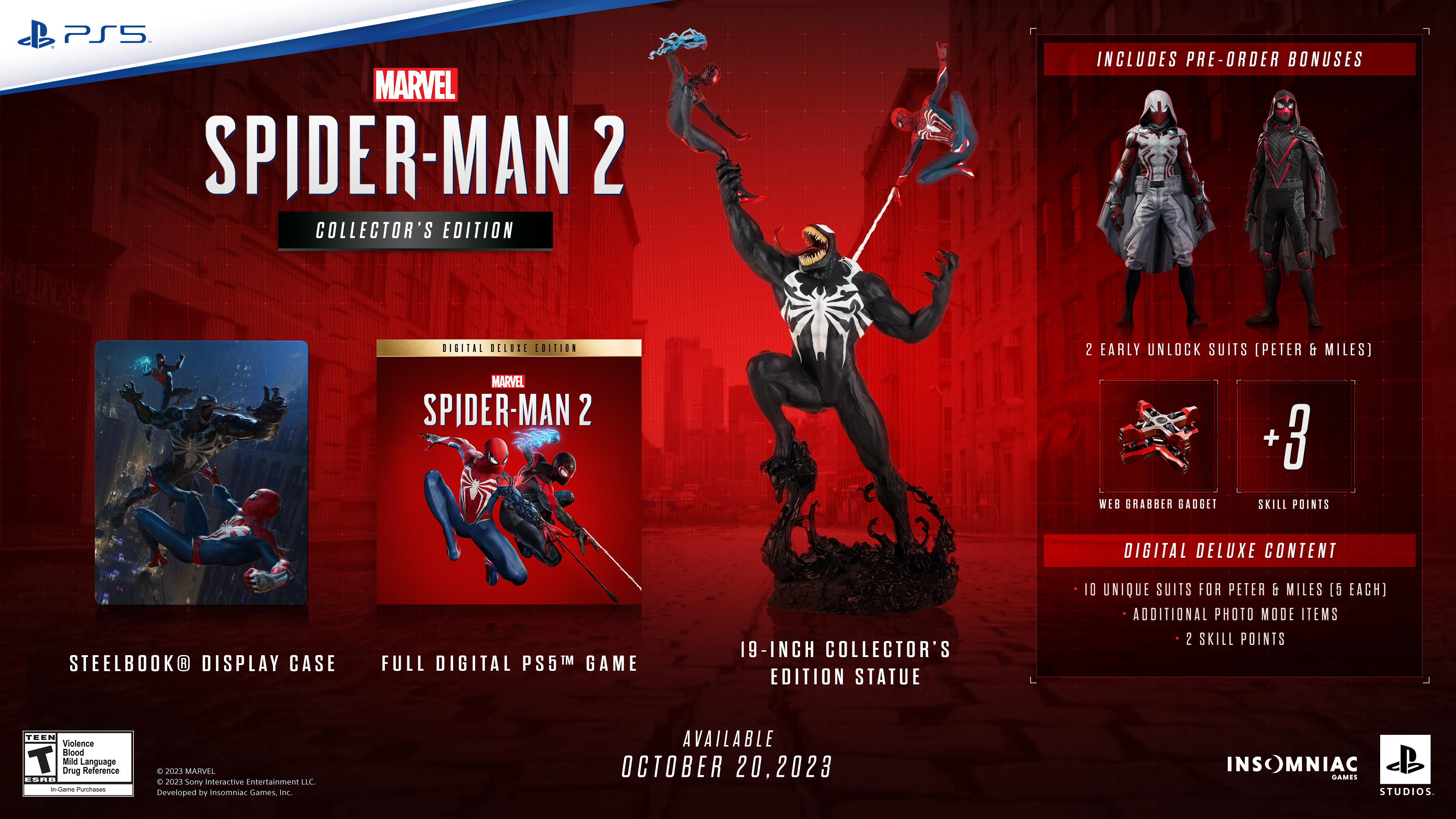 Insomniac Games on X: Pre-order Marvel's Spider-Man 2 starting June 16 at  10AM (US: 7AM PT) local time! More info:  Reminder:  the Collector's Edition will be sold exclusively on PlayStation Direct