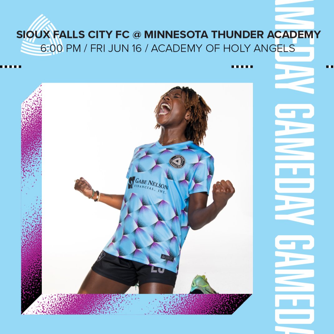 We battle the team at the top of the table today. 😤

🆚: Minnesota Thunder Academy 
📍: Academy of Holy Angels 
⏰: 6:00 PM CST
💻: ELEVEN SPORTS 
🔗: elevensports.com/.../event/clh6…

#WeAreSiouxFallsCity #HerGame #WPSL25
