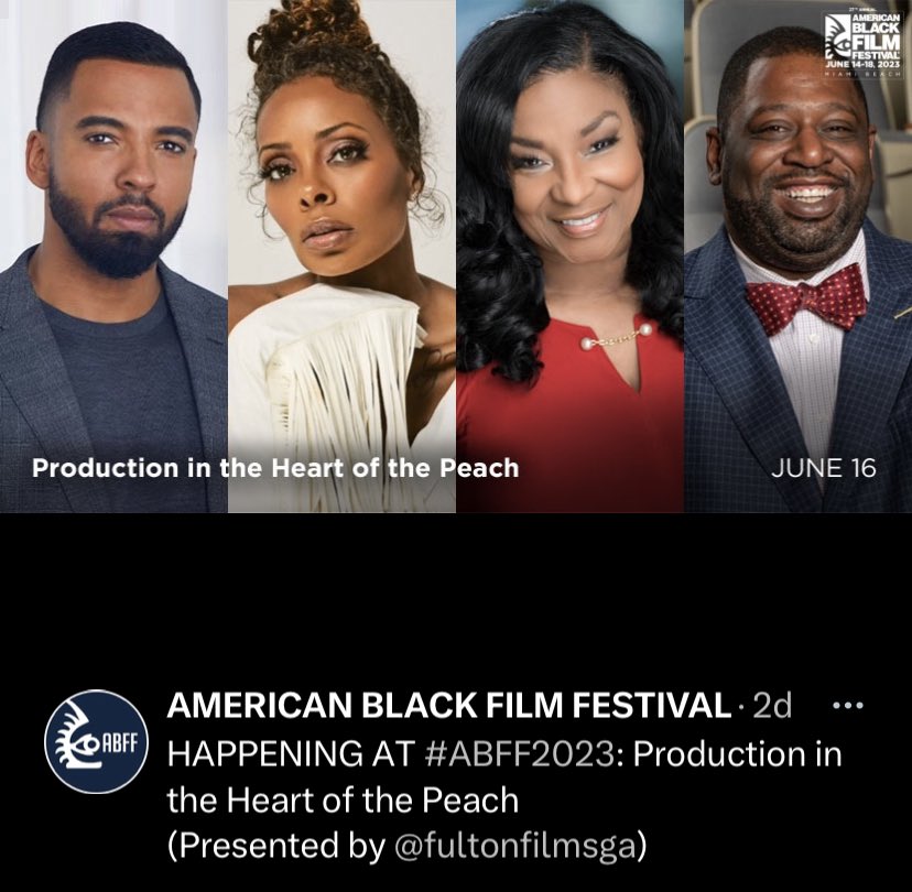 FultonFilmsGA's tweet photo. 🌴Let’s go to Miami! 🎞️@FultonFilmsGa @ShaunyaChavis Rucker is on the scene for our signature “Production in the Heart of the Peach” @ABFF. 🎭 @LammanRucker #ChristianKeyes @EvaMarcille @FultonComm5 @MarvinArrington Jr 🎥🎬More ahead!
@FultonInfo
@FutonArts
@ABFF
#FilmedInFulton https://t.co/WQezCOFI5H