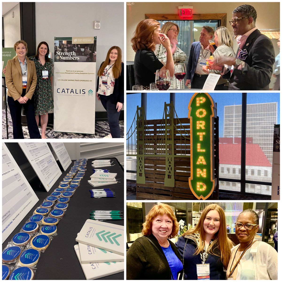 CatalisGov's tweet photo. It was a great week at the #NAST2023 TMTS Conference in Portland, connecting with other leaders in the #529 industry and celebrating our rebranding to #Catalis College Savings. #CollegeSavings #CSPN https://t.co/yyG4QgTgvU