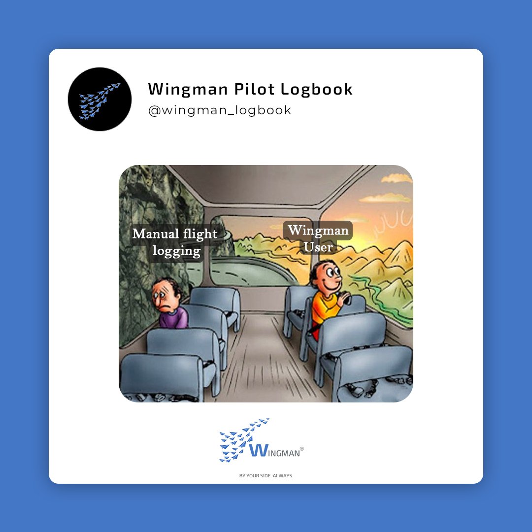 With Wingman by your side, always look on the brighter side. 💫✨
#memeoftheday #mememagic #aviationdaily #wingmanlogbook #flyhigh #memegang #dailylaughs #pilotlife #logbook #digitallogbook #avgeek #ios #android #aviationnation