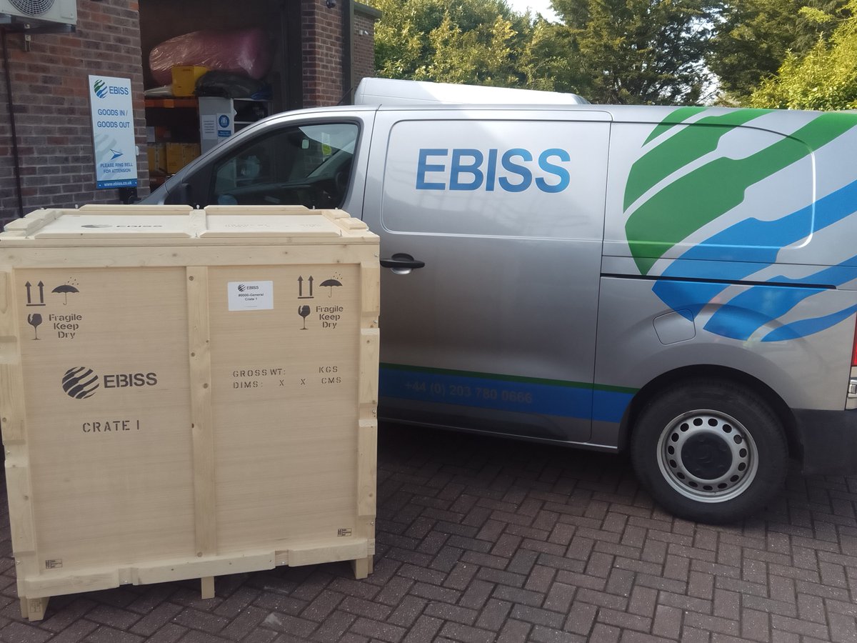 What a beauty!  A beautiful day, with our beautiful shiny all-electric EBISS van and an absolute stunner of a humungous ISPM15 wooden shipping crate! 

What a beautiful day to be moving beautiful things! 😊
#ISPM15 #InternationalShipping #airfreight #IATACargoAgent