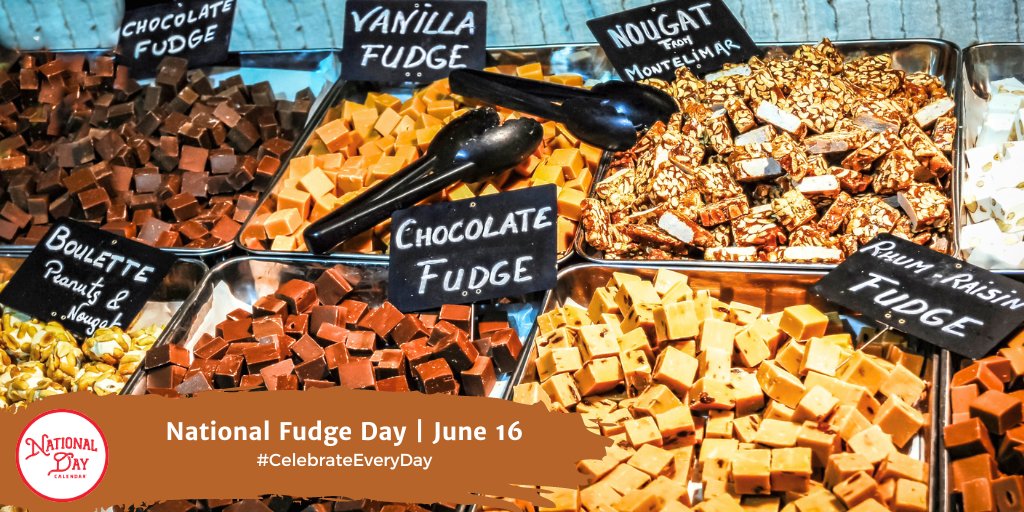 Happy #NationalFudgeDay! A gooey, chocolatey, nutty delight. Calories? On Fudge Day, they don't count! nationaldaycalendar.com/national-fudge…