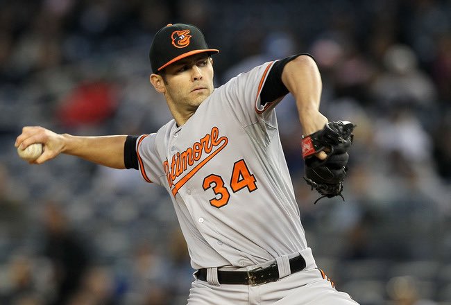 DailyRandomCub's tweet photo. Scott Feldman (2013)

With the Orioles in town I figured it was time for a friendly reminder of the best trade in @cubs history. On 7/2/13, the Cubs traded Feldman and catcher Steve Celenger to Baltimore for Jake Arrieta and Pedro Strop. https://t.co/VvzdAXH1C8