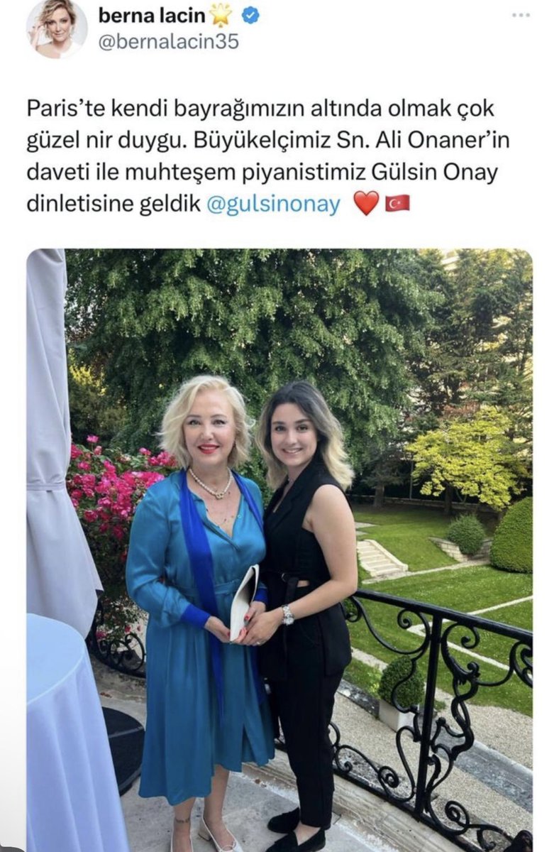 #SONDAKİKA 

14 Mayıs sonrası seçmeni hedef alan Berna Laçin'e özel davet veren Ali Onaner, Paris Büyükelçiliği görevinden alınıp yerine Yunus Demirer getirildi.