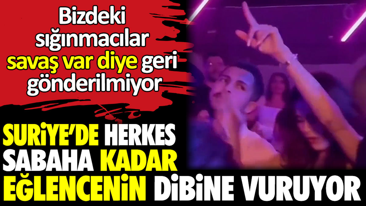Savaş var denilen Suriye'de herkes sabaha kadar eğleniyor. yenicaggazetesi.com.tr/suriyede-herke…