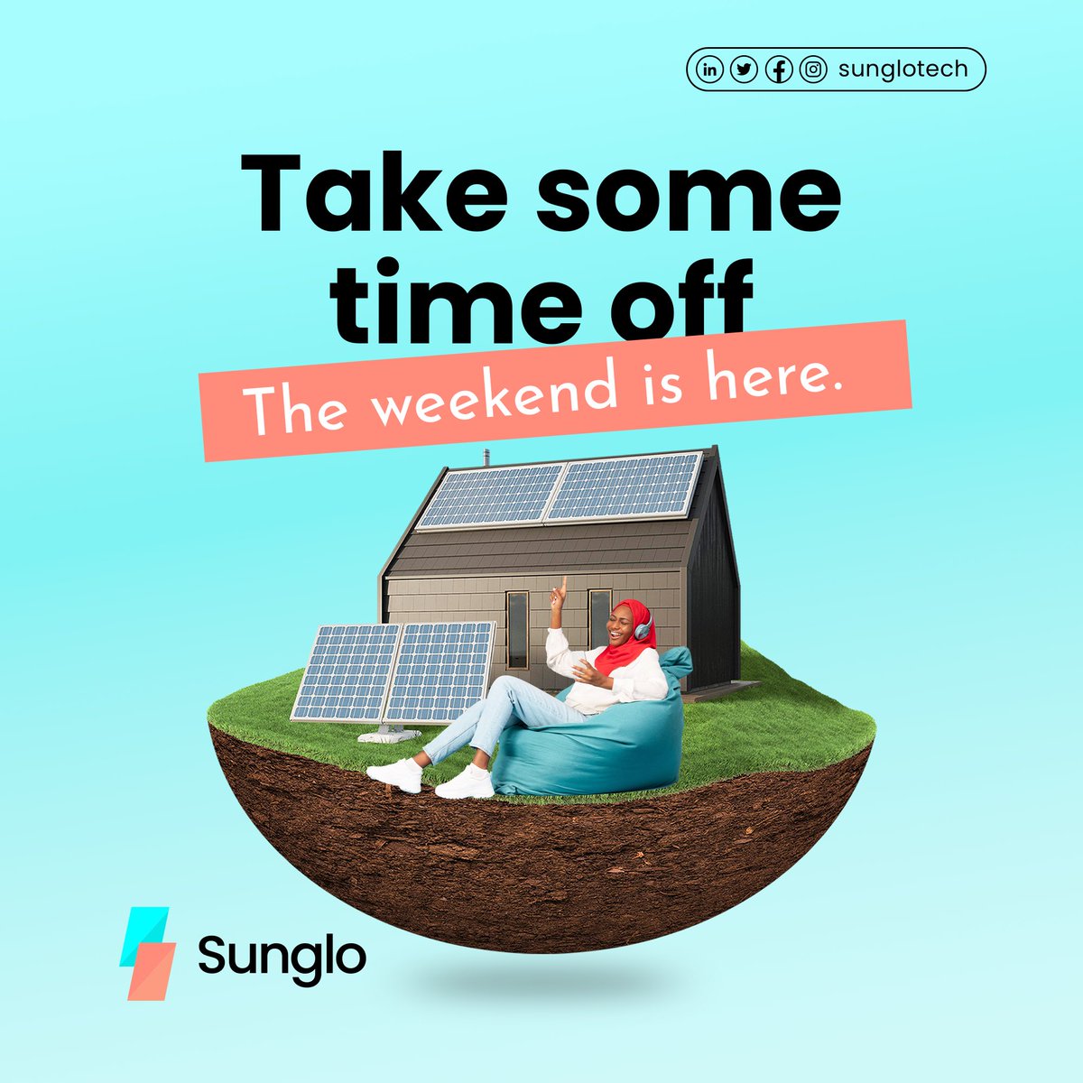 It’s the time of the week to take that Time off cause it’s weekend time!!!!!!!!!! Don’t forget to join our waitlist by clicking on the link in our bio #renewableenergy #cleanenergy #solarsystem #solutionproviders #solarpanels #launch #solarenergy #sunglo
#powerplant #TGIF
