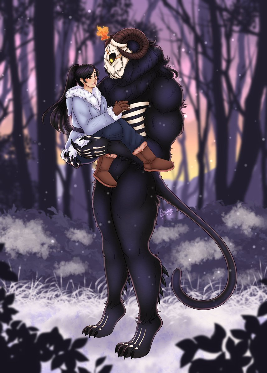 opalreyne's tweet photo. I couldn't wait to share this!
#Asoultotouch
#duskwalkerbrides
#Opalreyne
Here we have Mayumi and Kitty cuddling.
Of course, this is more towards the end of the book, as you can tell by his skull.
Art by the amazing @FallNSkye https://t.co/ix737KquDX
