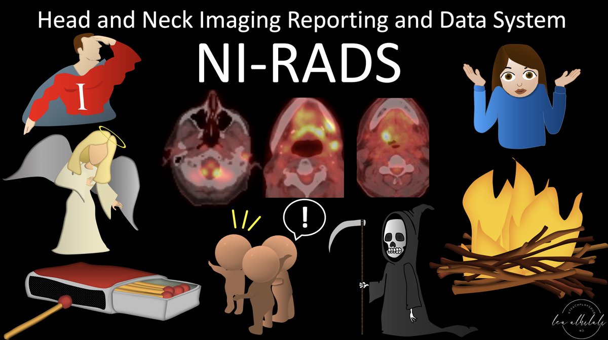1/“I love memorizing classification systems!”—said no one in clinical practice, ever  

Overwhelmed by all the RAD reporting systems?

Here’s a #tweetorial on 1 that’s helpful in head &amp; neck imaging, that you can understand instead of memorize—NI-RADS!
#meded #medtwitter #radres