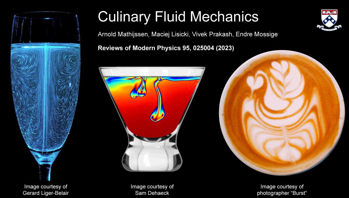 Culinary Fluid Mechanics - now published in #ReviewsOfModernPhysics! Congratulations and thanks to Maciej Lisicki, Vivek Prakash @Viveknprakash, Endre Mossige @eJoeFlow and @APSphysics. #FoodScience #FluidMechanics #SoftMatter. Cheers! journals.aps.org/rmp/abstract/1…