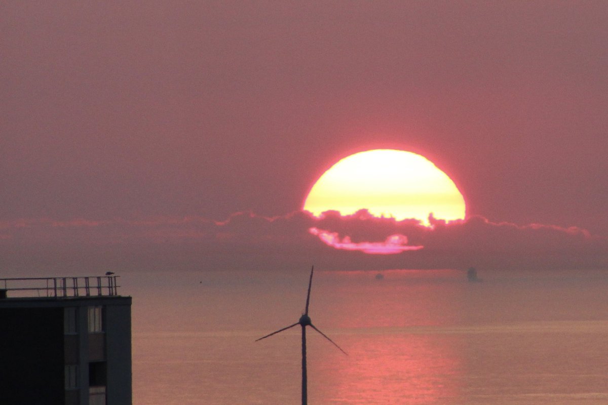 Not your usual photo for here, but a nearly summer solstice sunrise at Aberdeen beach this morning