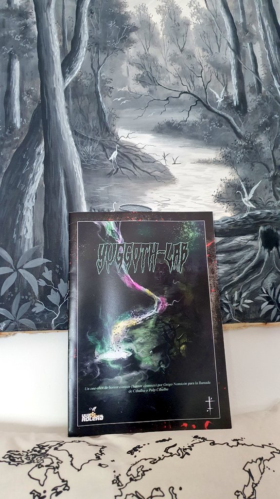 HarLe_o3o's tweet photo. Ya tengo en casita esta aventurilla, muchas gracias 🤟🏼😁!!! @UvaRolera 
•
•
#rol #yuggothlab #uvarolera #gregonomicon #aventura #cthulhu https://t.co/aJgGyE8sAZ