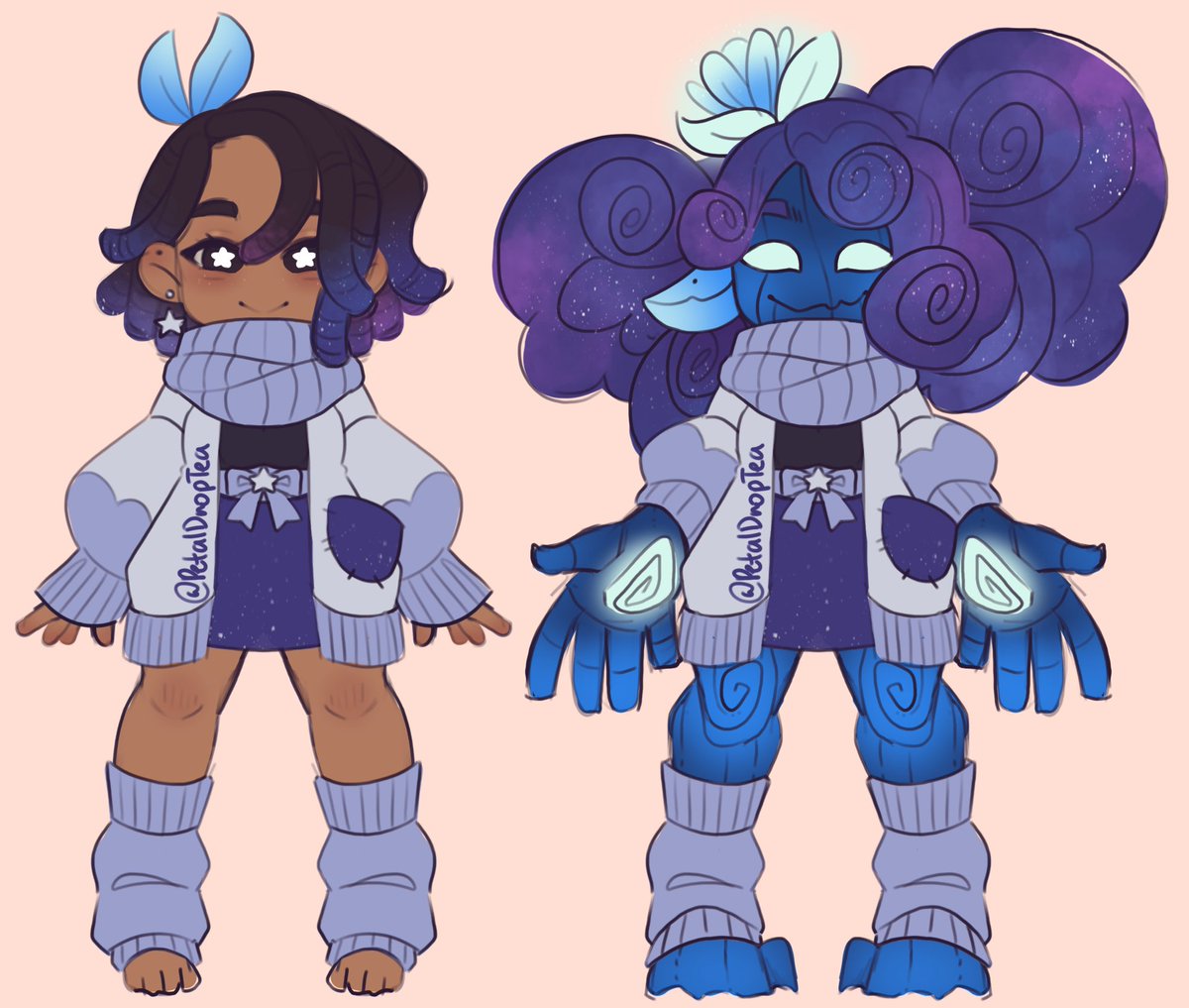 PetalDropTea's tweet photo. I know I haven't posted art in a while but hear me out! ( I really like this new look 👉🏼👈🏼 ) https://t.co/XYjpjM0H9w
