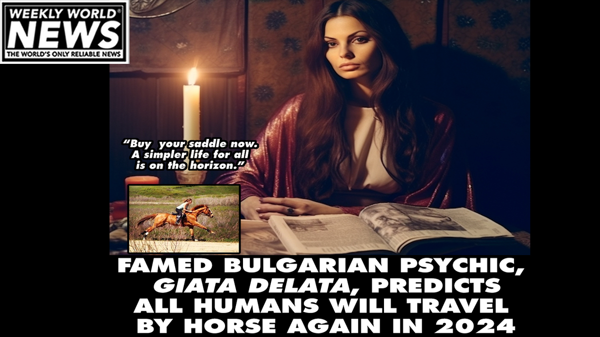 Bold prediction from Madame Delata. 'She hasn't been wrong yet.'
#bulgaria #psychic #giatadelata #humans #horses #predictions #saddleup #saddles