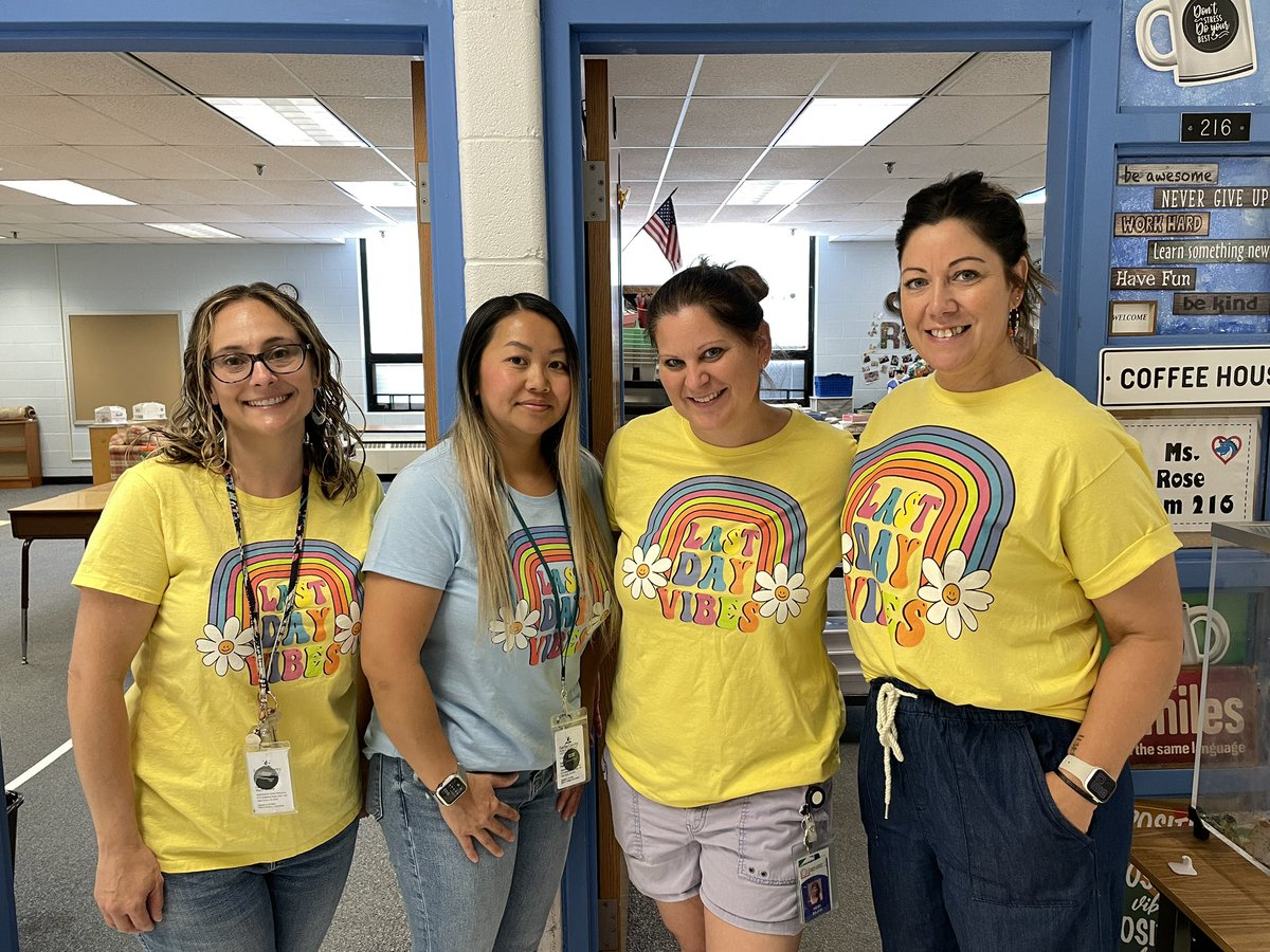 Happy Last Day Vibes from our Second Grade Team! #DranesvilleCARES ☀️