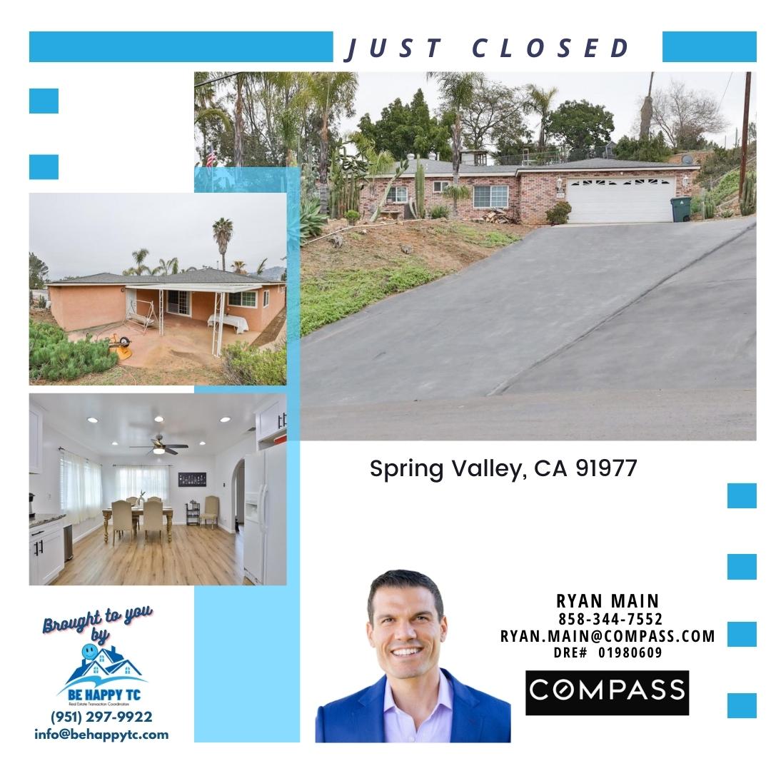 Come see why so many trust Be Happy TC for their transaction needs. TC on this file was King. #behappytc #realestate #realestateagents #realestatesales #RealEstateTips #realestateagency  #realestateexpert #realestateteam #compass #realestate  #sdrealestate #compassrealestate