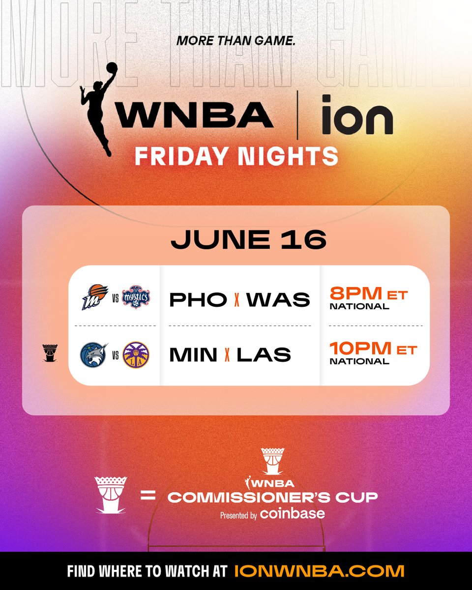 Tonight's @iontv double-header starts at 8pm/ET 

➡️ @PhoenixMercury vs @WashMystics 8pm/ET National
➡️ @minnesotalynx vs @LASparks 10pm/ET National 

Tune in to Fright Nights on Ion 

#MoreThanGame