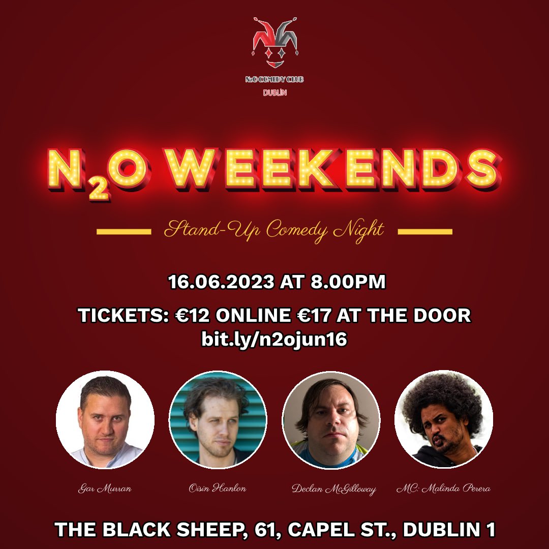 Tonight (16.09) at the <a href="/blacksheepdub/">Black Sheep</a> 

Get your tickets 👉🏾 eventbrite.com/e/642441759597

#Dublin #DublinCity #DublinIreland #Ireland #irishcomedy