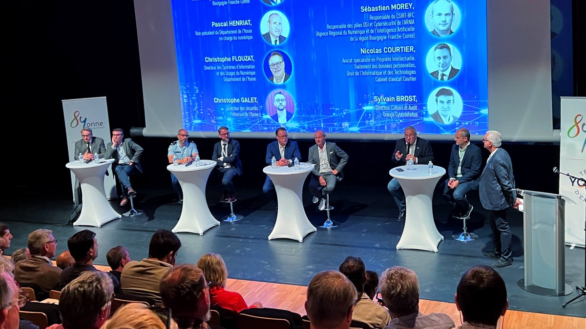 OrcelAlexandre's tweet image. Merci au @Departement89 et l'AMF de nous avoir permis d'être présents avec @OrangeCyberFR pour une matinée #cybersécurité à l'heure où la sécurité de nos données est devenue une priorité absolue📷

Des échanges riches et pertinents 👍

#collterr | #TransfoNum