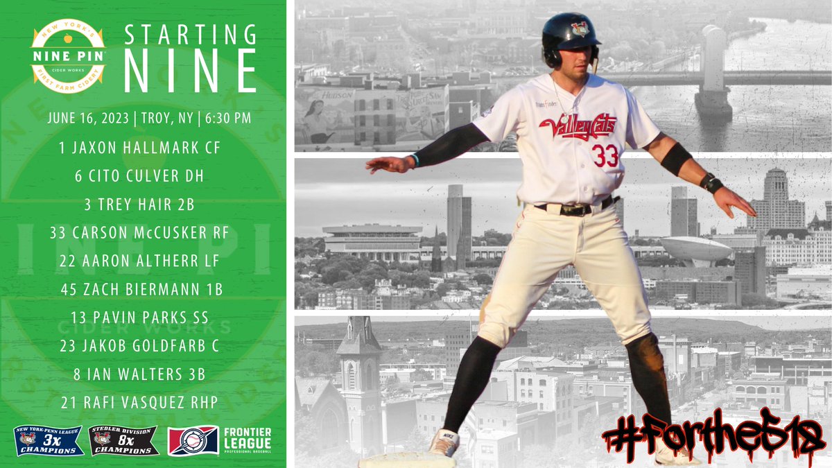 A magical night ahead of us at #TheJoe!

Here's your Nine Pin Cider #Starting9!

#VamosGatos #Forthe518