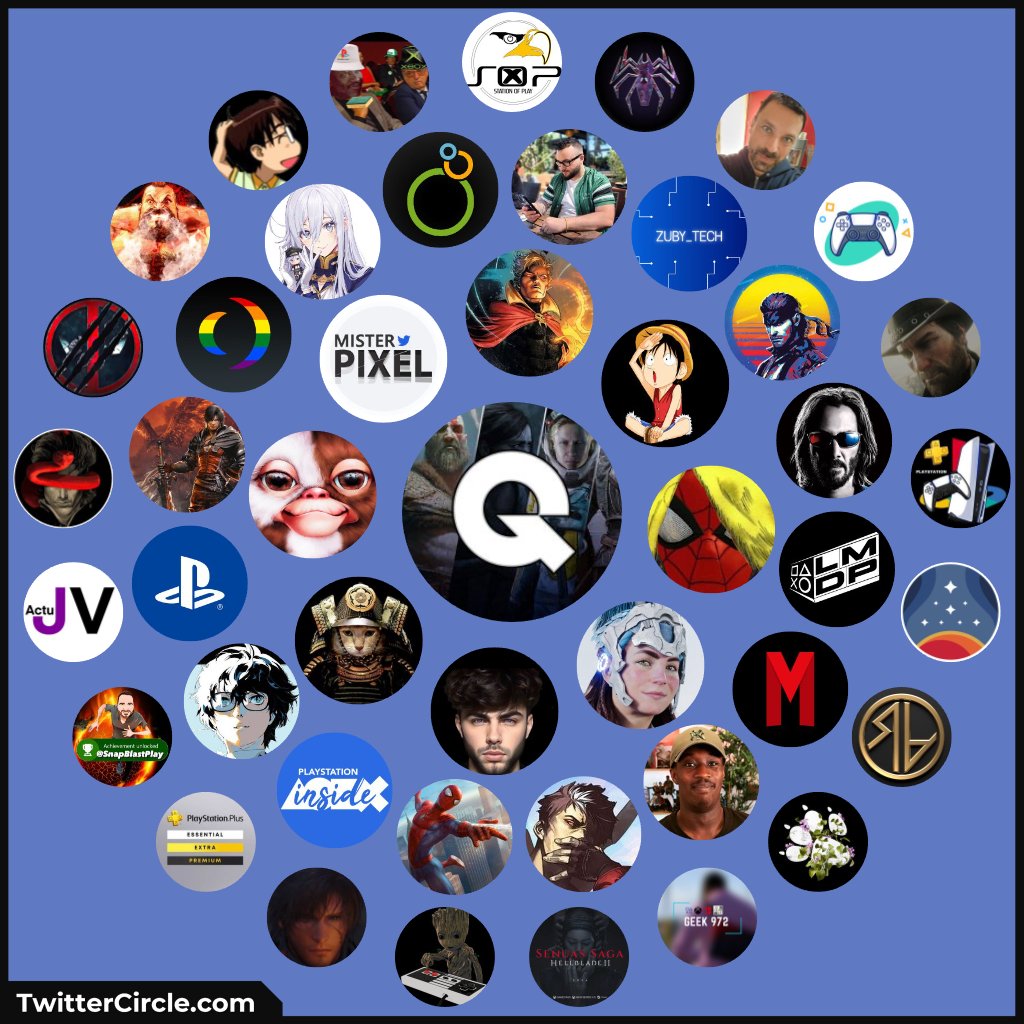 QuentinPlay_'s tweet photo. J'ai vu certains faire ce style de tweet alors pourquoi pas. Et ca fait plaisir parce que la majorité des personnes de ce cercle sont hyper sympas 😉
Bon WE à tous !
#CercleTwitter #PlayStation #Xbox https://t.co/XAc7qFDlYo