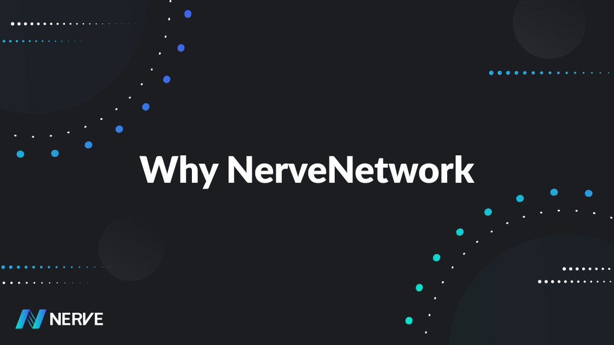 Why choose @nerve_network as a crosschain bridge solution? ⤵️

1/ The #NerveNetwork mainnet was launched on 2020, and has been operating in a steady state for 3 years

2/ A completely decentralized crosschain solution, no channels through centralized exchanges