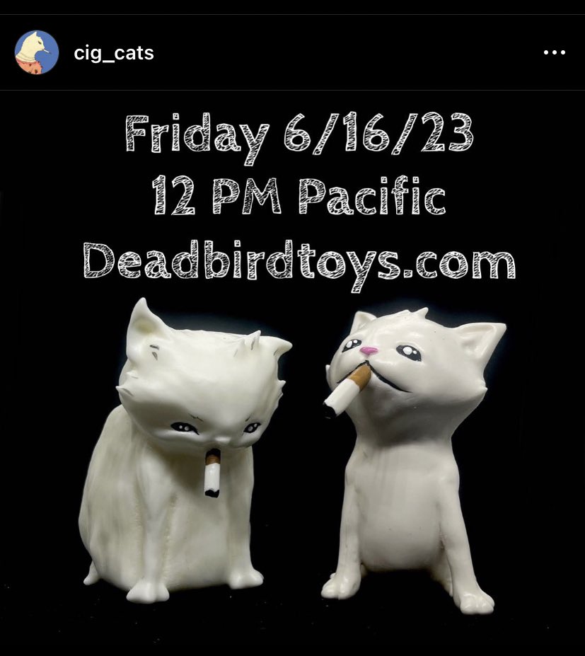 laura 🦠 on X: cig cats figures are coming, from Dead Bird Toys