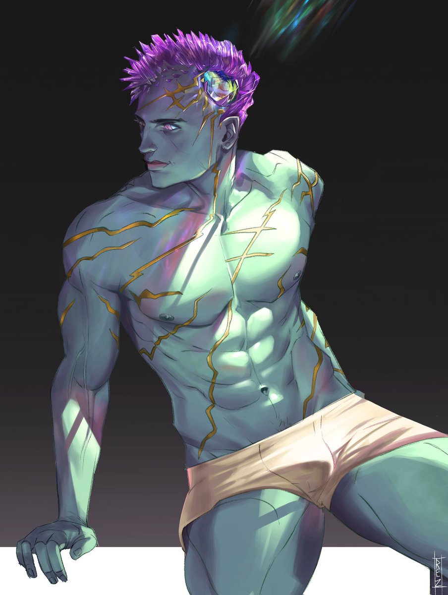 Genasi Abs Are Up For Grabs. @CriticalRole @executivegoth #criticalrole #CriticalRoleArt #criticalrolefanart #BellsHells
