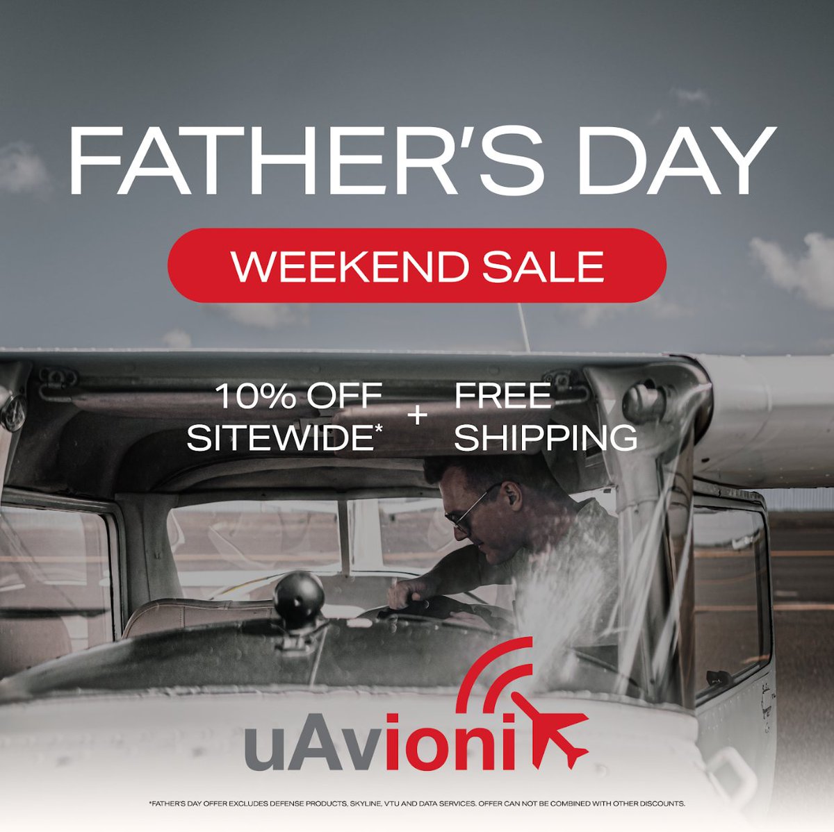 uavionix's tweet image. Starting TODAY, take advantage of this Dad's weekend by saving BIG on the products you need. With over $600 off when you buy a tailBeaconX-TSO and 2 AV-30-C's or over $500 off on our ping200X when combined with the truFYX, and so much more this weekend!

uAvionix.com