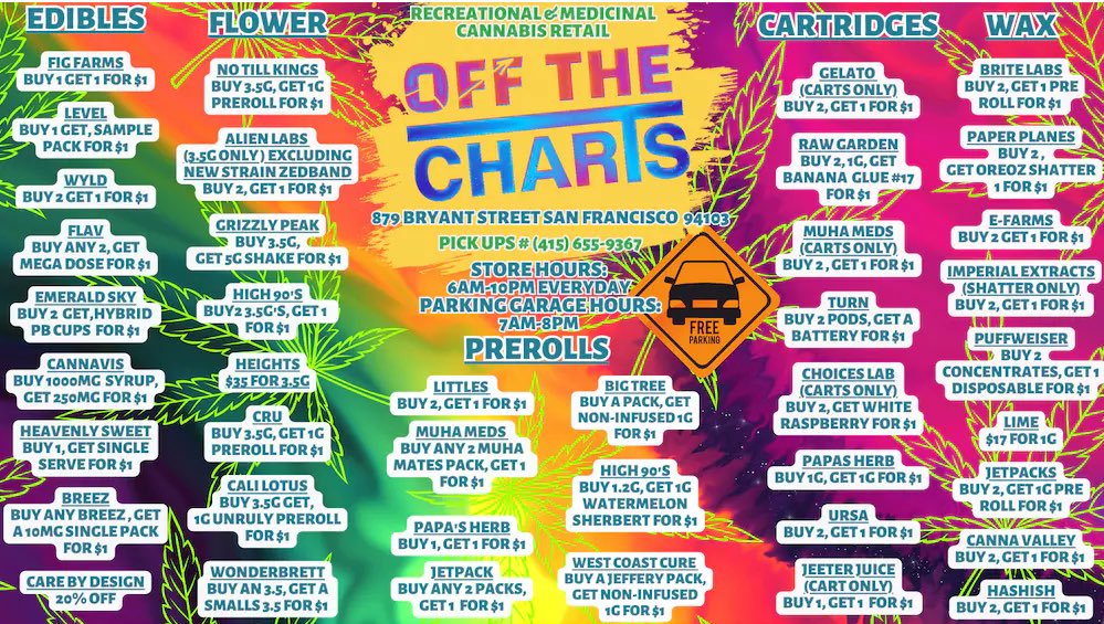 #WeekendDeals <a href="/OTCSanFrancisco/">Off The Charts San Francisco</a> 🤩🍃
6/16 - 6/18
#OTC #OffTheCharts #GetYourMindRight #SanFrancisco #California #CannabisCommunity #cannabisindustry