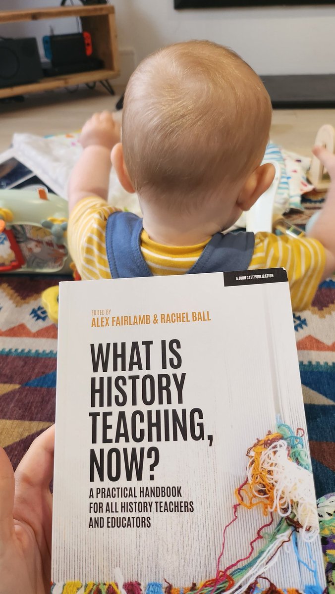 I'm so excited to be returning to work, and a new job in Sept. New book to get my brain back in gear,  looks so good <a href="/lamb_heart_tea/">LambHeartTea (she/her)</a> <a href="/MrsBallAP/">Rachel Ball</a> I can't wait to get stuck in! Little one already tried to eat it #maternityleave