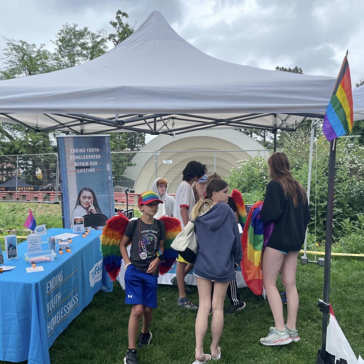 A HUGE thank you to everyone who came to our booth at the #pridefestival in Boulder this past weekend 🌈 Here at TGTHR we prioritize fostering a community where all of our youth feel safe and supported being themselves ❤️🧡💛💚💙💜