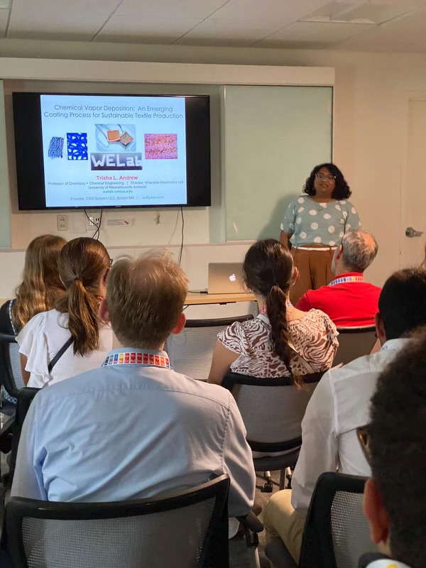 Our founder Dr. Trisha Andrew had a great talk on Innovations at the Intersection of Chemistry and Sustainability! Sending thanks to #NERM2023 and American Chemical Society for having us! Hope to see you all next year!