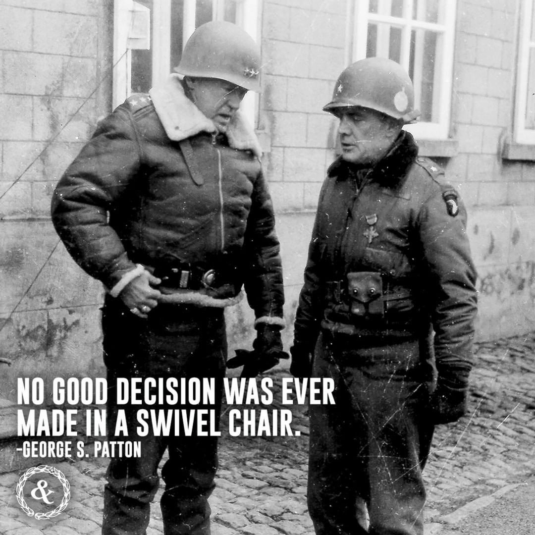 Effective military leadership demands action, not passivity. As General MacArthur once said, 'No good decision was ever made in a swivel chair.' Get out on the front lines and lead by example. #MilitaryLeadership #LeadershipQuotes #ActionOverWords