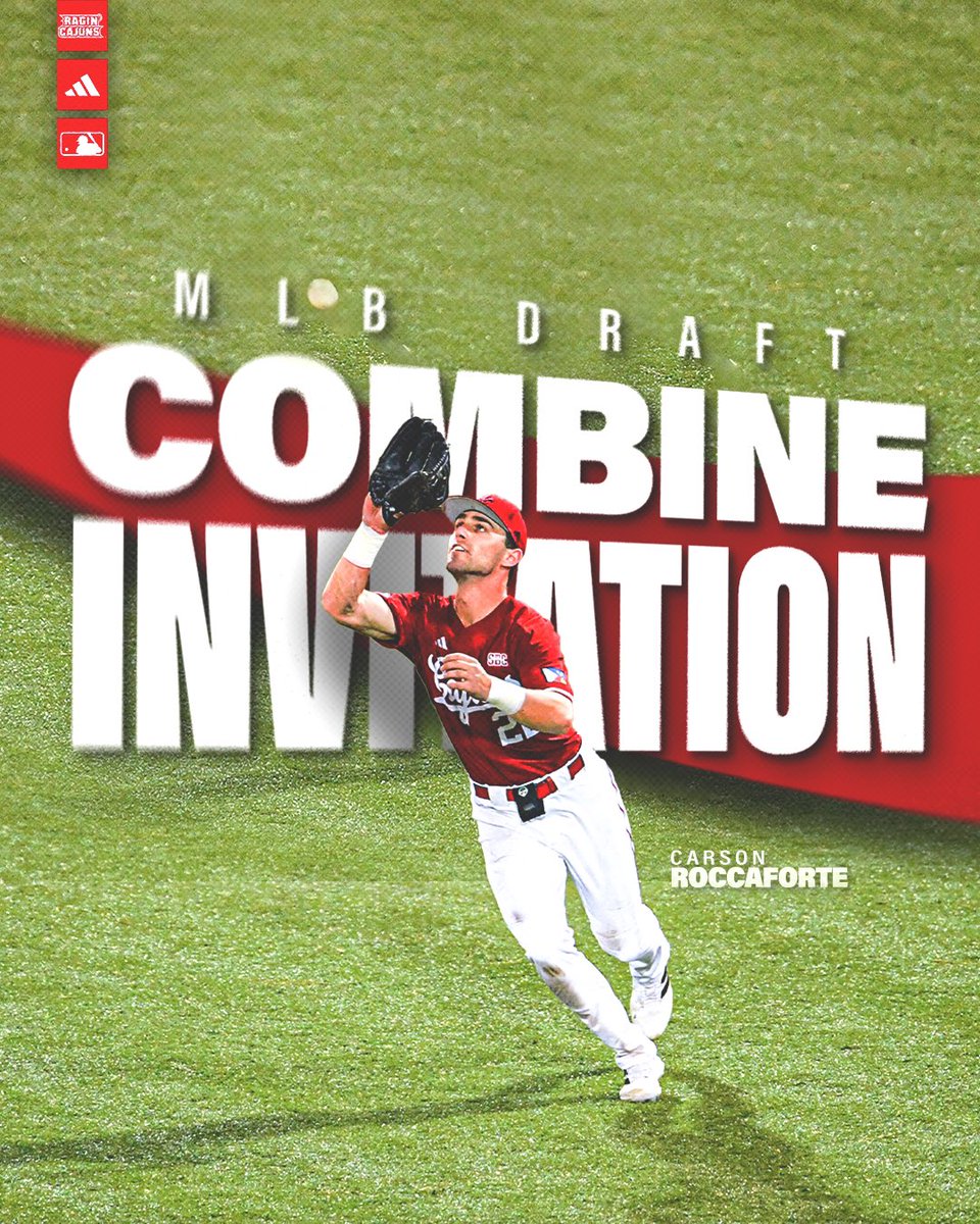 See you in Phoenix, Rocco. 

<a href="/carson_r7/">Carson Roccaforte</a> earns an invite to next week’s MLB Draft Combine June 19-24 at Chase Field.

#GeauxCajuns ⚜️