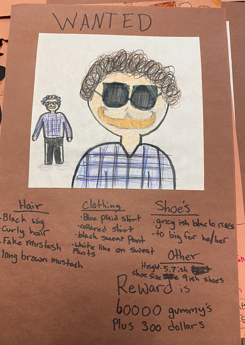 BPSHawks6's tweet photo. For our Science- Evidence & Investigation Performance Task students created a wanted poster for the culprit who stole our Mark Book. Will we be able to solve this crime and go to Grade 7? Stay tuned! #BPSHawks6 #BPSHawksLearn #WeAreCBE https://t.co/NJRZ5SEc4W