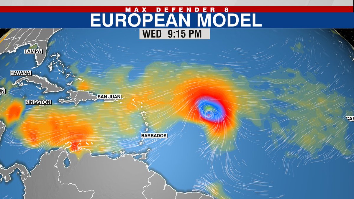 NHC ups the chance of development to 60% as of this afternoon. Very rare for a system to develop in the deep tropics in June, but water temperatures are equal to peak (September) season already. Odds are it will recurve out to sea but too early to be sure. Stay tuned!