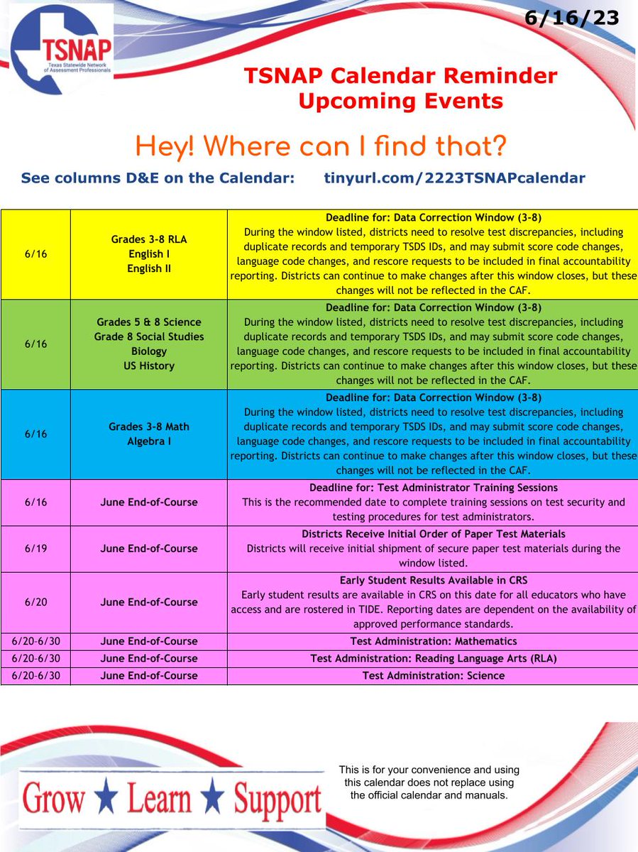 JamieHBarron's tweet photo. TSNAP Calendar Reminder 6/16/23
@tsnaptalk #tsnap

*Here's the link to the full calendar: https://t.co/NuIOMSMQJl

Here is a clearer image of this Calendar Reminder:
https://t.co/fpVGY1Wq4T https://t.co/gyRF2ZlBSU