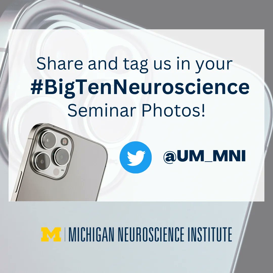 As the #BigTenNeuroscience conference comes to a close, we'd love to hear how it went and see some photos. Please make sure to tag @UM_MNI in your photos and posts!
