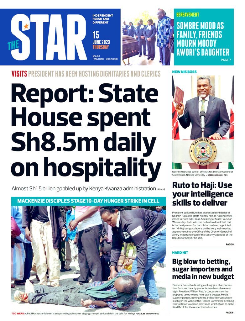 Kenyans making sacrifices as @StateHouseKenya is feasting. #Budget2023KE